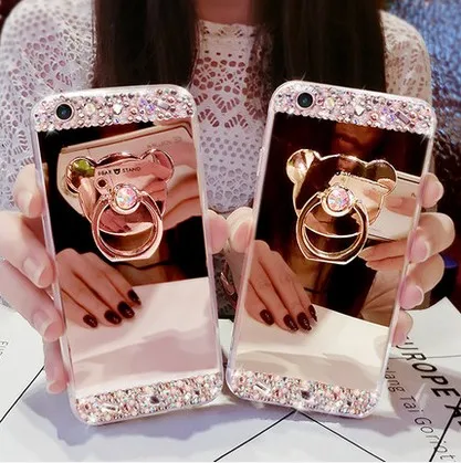 Чехол для телефона Huawei honor 8 7 4X 5A 6X V8 Алмазный противоударный мягкий силиконовый