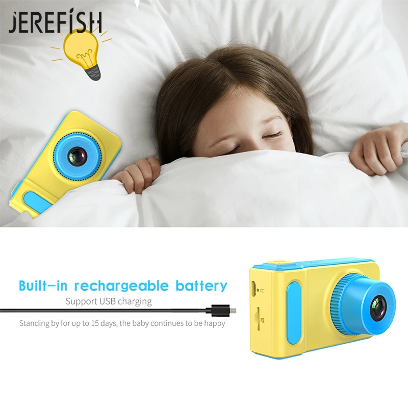 JEREFISH мини цифровая камера 2 дюйма мультяшная Милая игрушки детский подарок на
