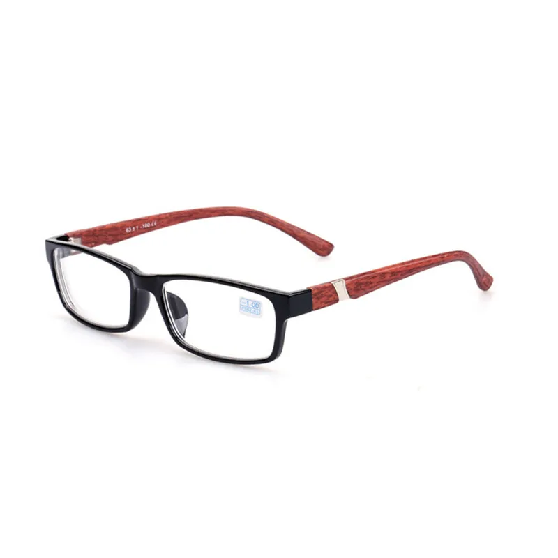 black myopia 1.5 Zilead, новинка, дерево, зерно, анти-синий светильник, очки для близорукости, бренд, полная оправа, близорукие очки, короткий прицел для женщин и Men-1.0to-6.0 - Цвет оправы: black myopia 1.5