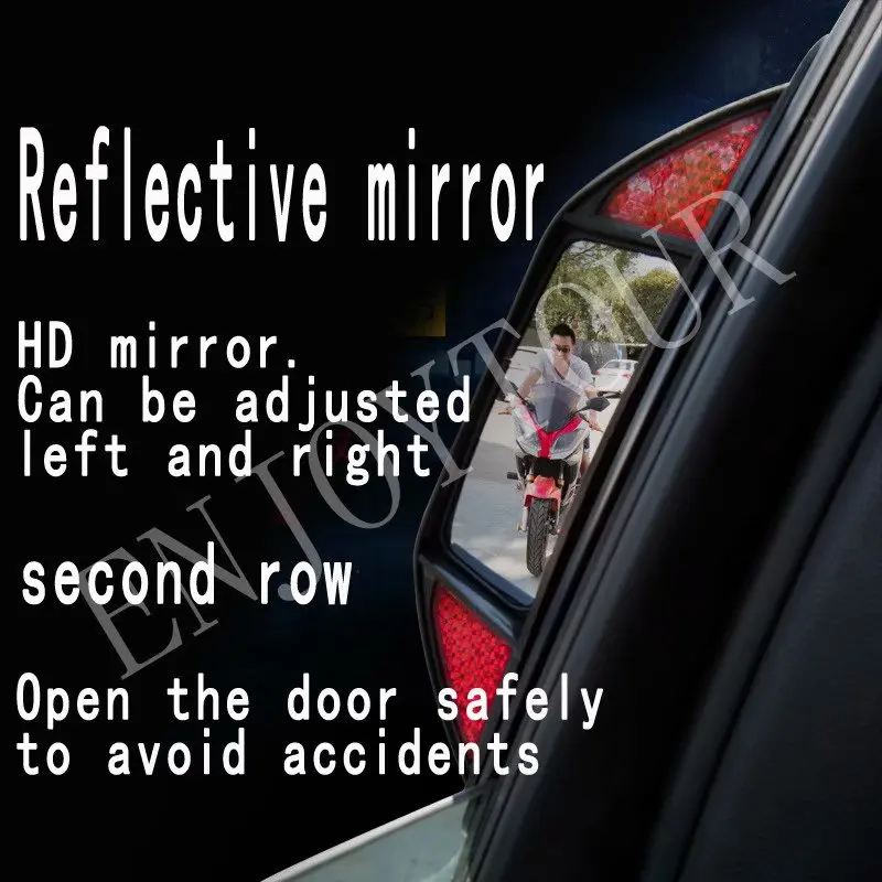 Автомобильное Двухрядное зеркало заднего вида без слепых зон B-pillar для Honda Nissan Toyota