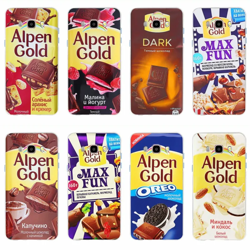 Шоколадная картина Alenka Bar Wonka чехол из ТПУ для Samsung Galaxy S6 S6edge S6Plus A7 S7edge S8 S9 Plus A5 J5 J7