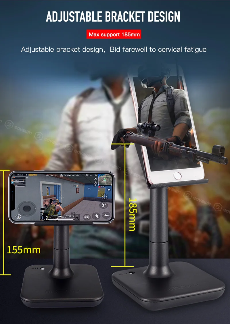 PUBG контроллер мобильный контроллер G3 клавиатура мышь конвертер регулируемая высота Bluetooth геймпад для iPad Andorid Plug and Play