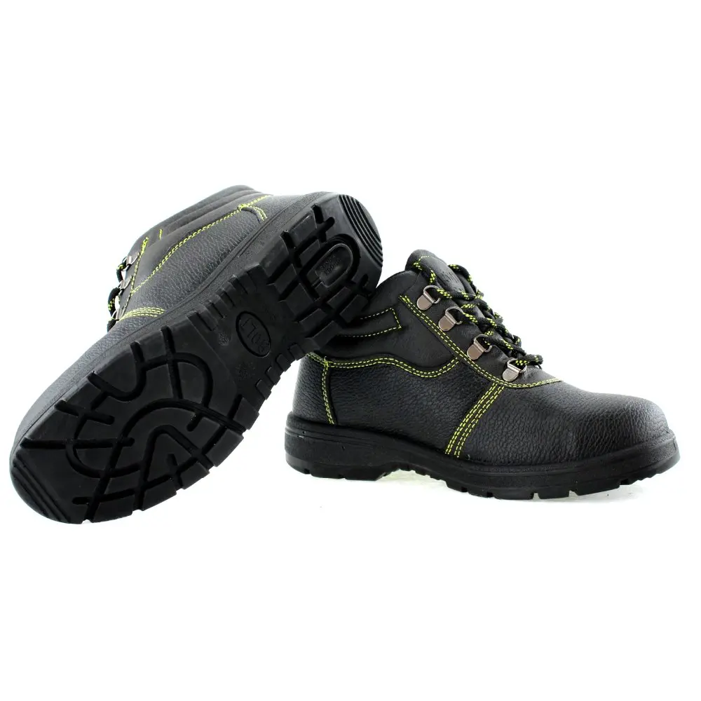 AC11005 High Upper Men's Safety Shoes Working Labor Rubber Outsole Genuine Leather Industrial Protection 2019 Acecare-F |