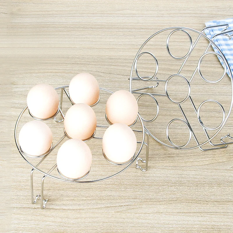 Eggs Bread Shelf 304 Stainless Steel Steam Rack Stackable 7 holes Pork Ribs Home Rrestaurant Commercial Kitchen by M&ampK HOME | Дом и сад