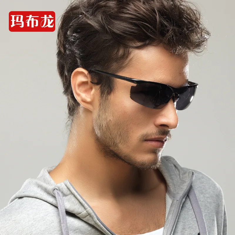 Роскошные поляризованные солнцезащитные очки из алюминиевого сплава с очень