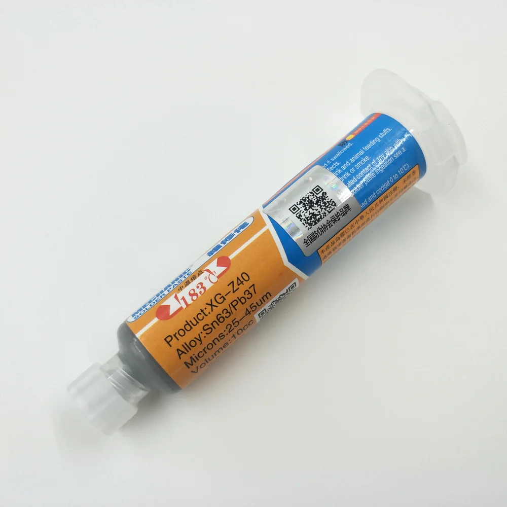 XG Z40 флюс паяльной пасты 35 г 2 шт. механик олова Sn63/Pb37 25 45um шприц для PCB SMD мобильный