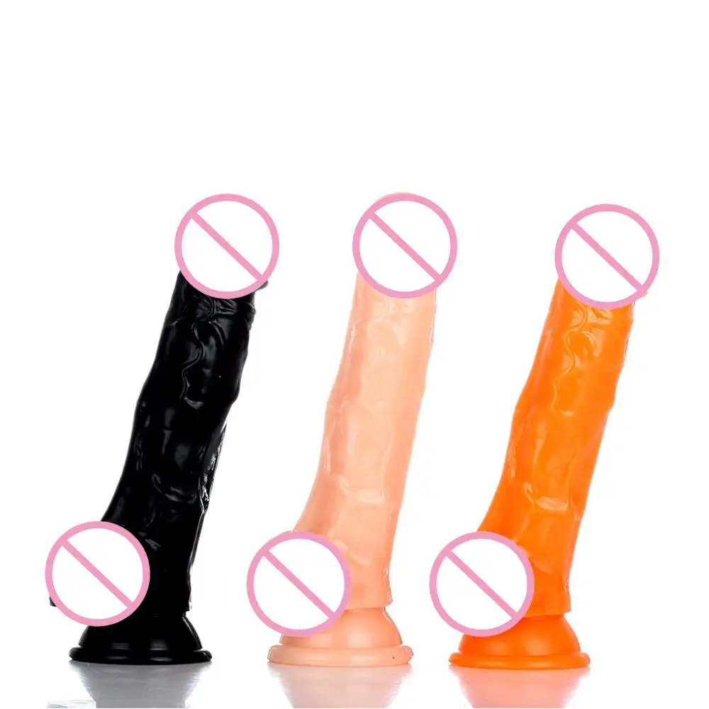 Реалистичный фаллоимитатор на присоске для женщин Эротические Секс игрушки