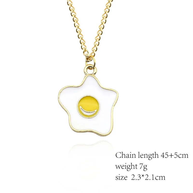 Модные Стиль вареных яиц чашка для лимонного сока еда серии кулон состоящий из