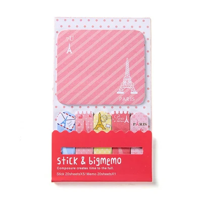 05 pink tower Мультяшная панда, животные, блокнот для заметок, блокнот, бумажный стикер, кавайный блокнот, канцелярские принадлежности, pepalaria, офисные, школьные принадлежности - Цвет: 05 pink tower