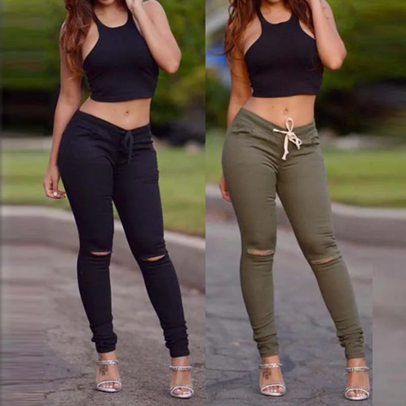 Высокая эластичность модные хлопковые Брендовые брюки черные с высокой талией