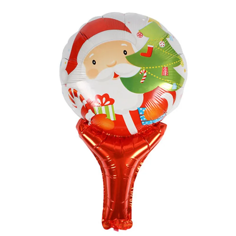 1 шт. Рождественская серия мультяшный Санта Клаус Снеговик ручная палочка шарики