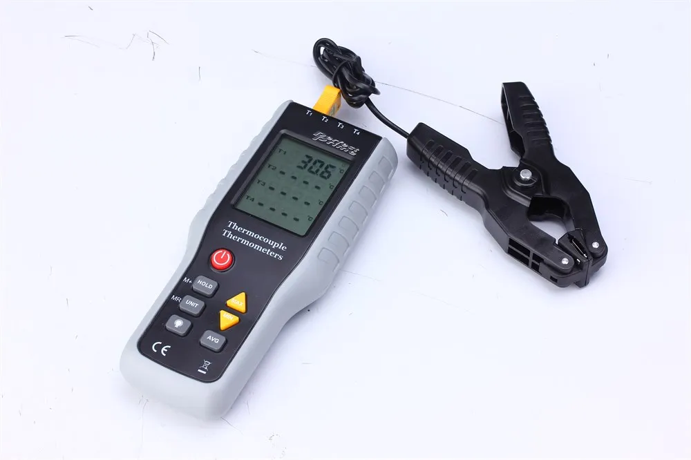 PerfectPrime TC41T1 4 канальный цифровой термометр k типа датчик термопары 200 1372C с 1 трубным