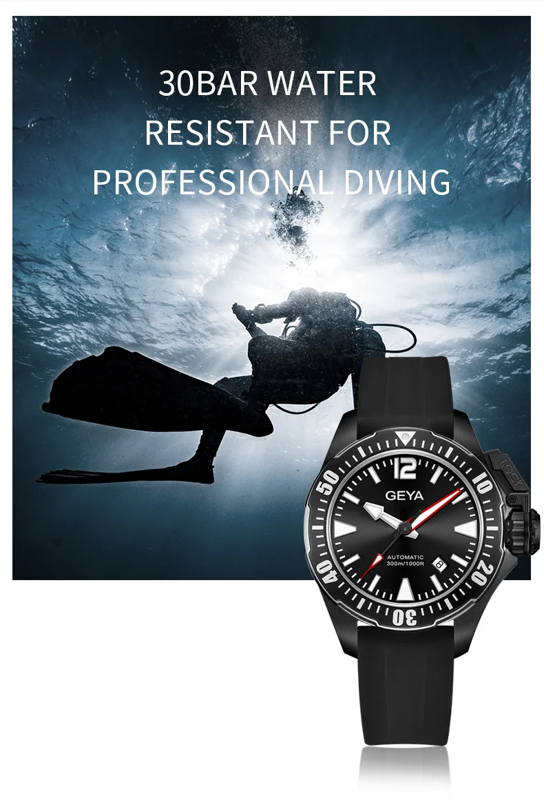 Обновленная версия Geya Miyota мужские часы Submariner Diver RLX мужские часы светящиеся сапфировые автоматические механические наручные часы