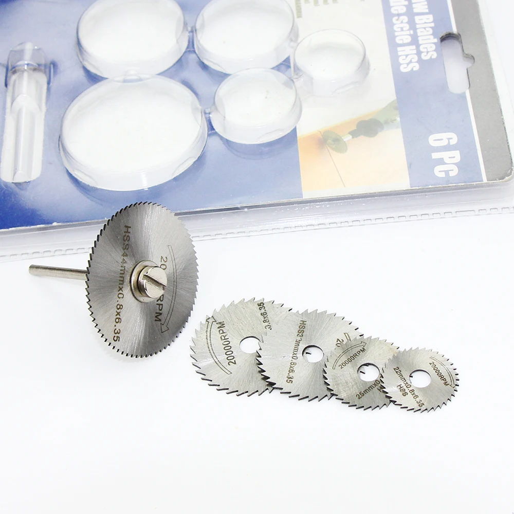 6 шт. Аксессуары Dremel HSS мини дисковые пилы режущие диски аксессуары вращающиеся