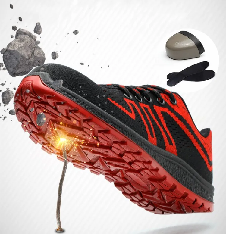 Защитная обувь для работы 2019 мужские легкие дышащие уличные кроссовки