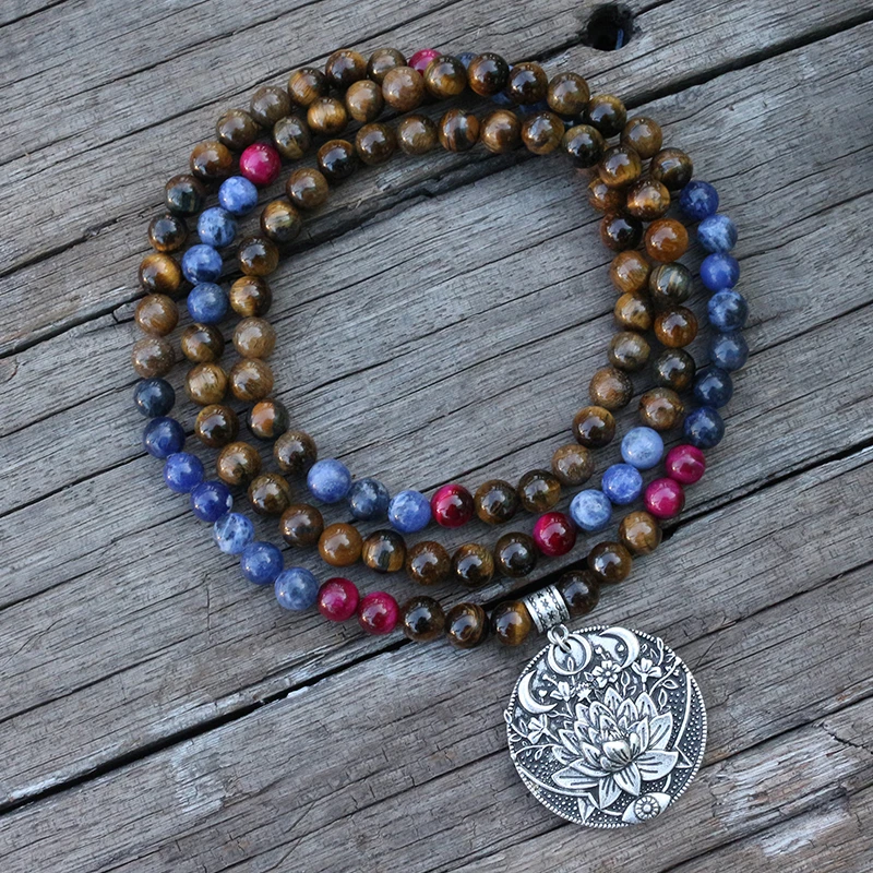 Бусины из натурального камня 8 мм тигровый глаз содалит цветок наборы джарамала