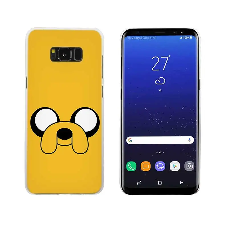08 Sheli Adventure Time с Финном Джейком прозрачный Note 10 9 pro Жесткий чехол для samsung S4 S5 S6 S7 S8 S9 S10 Plus Edge Mini - Цвет: 08