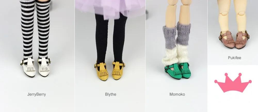Обувь с кисточками в британском стиле для кукол Blyth Azone Dal momoko Pullip Lati JB|doll shoes|shoes for