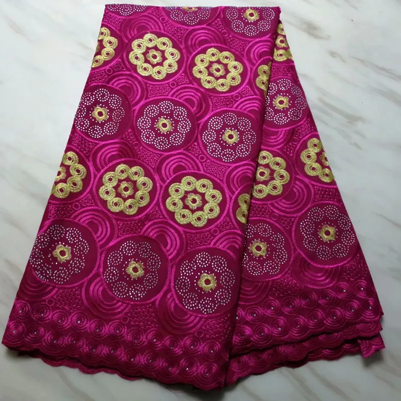 

2019 High quality embroidery cord African Guipure Cotton Swiss Cord French lace Fabric for Dress Gift 5yards/lot LPL11208