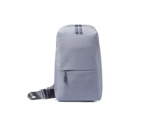 light grey Xiaomi Рюкзак Слинг Сумка для отдыха груди пакет Малый размер плеча типа мужской рюкзак Кроссбоди мешок 4L полиэстер - Цвет: light grey