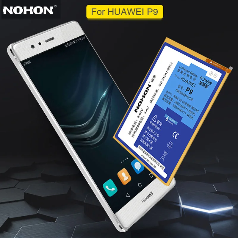 Аккумулятор NOHON HB366481ECW для телефона Huawei Ascend P9 G9 P 9 Lite Honor 8 5C | Мобильные телефоны и