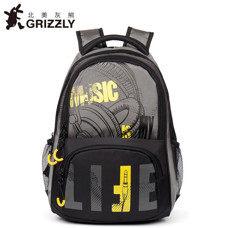 GRIZZLY, мужской рюкзак, Повседневный, Mochila, для подростков, для мальчиков, школьная сумка, многофункциональная, водонепроницаемая, 36-55 литров, большая вместительность, дорожная сумка - Цвет: 1