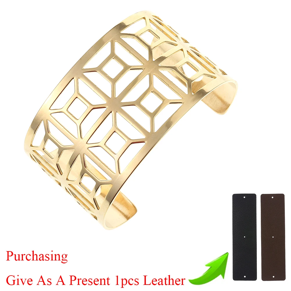 Legenstar Gros сменный Браслет-манжета мансетт Femme Argent золотые браслеты из нержавеющей стали браслеты для женщин ювелирные изделия - Окраска металла: 40MM gold