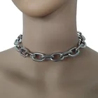 Женская массивная цепочка чокер в готическом стиле, винтажное ожерелье в стиле панк, массивное ожерелье, Ювелирное Украшение в готическом стиле