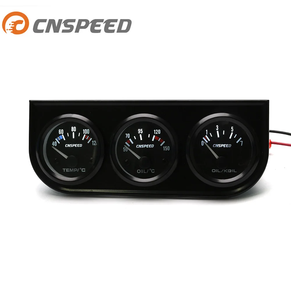 Автомобильный Тахометр CNSPEED YC101268 прибор для измерения температуры масла и воды 52 мм 3 дюйма 1|car gauge|temp gaugetemp meter
