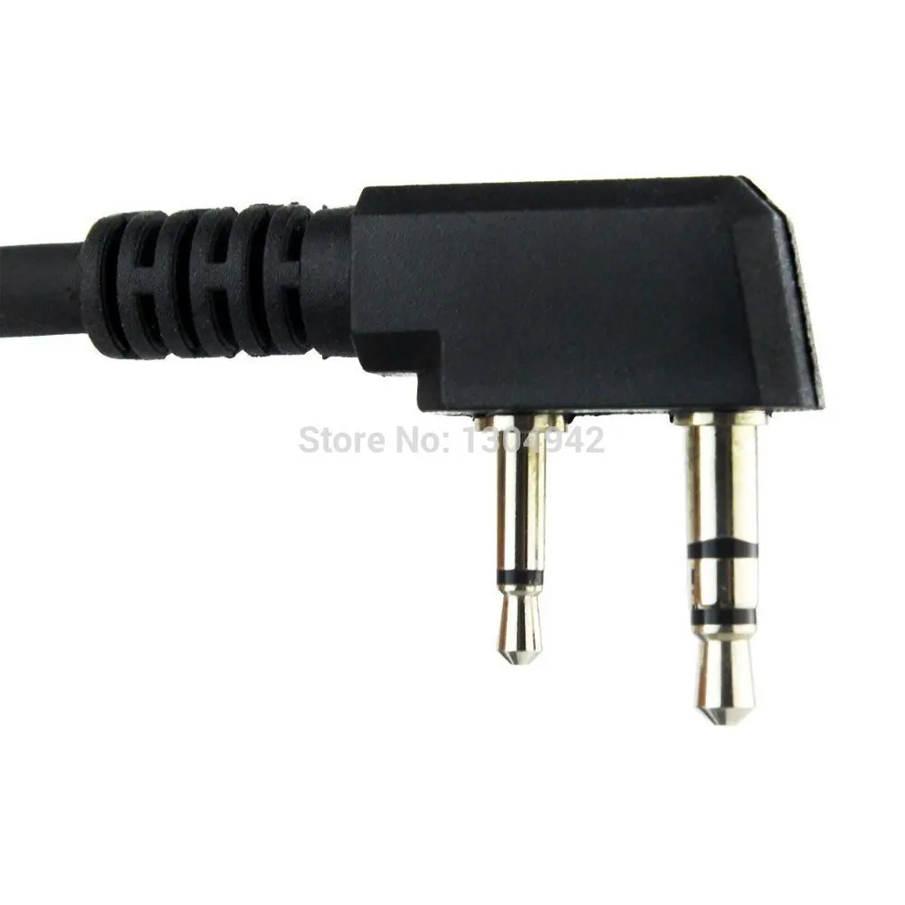 Professional Military Police FBI Throat Microphone Covert Acoustic Tube Earpiece Headset 2pin for Icom Maxon Yaesu Vertex Radio
