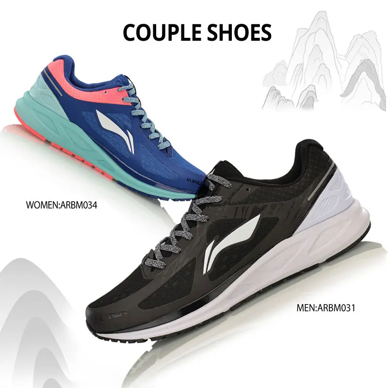 Li-Ning, Женская вспышка, светильник, вес, обувь для бега, подушка, дышащая подкладка, спортивная обувь, кроссовки, ARBM034 XYP556