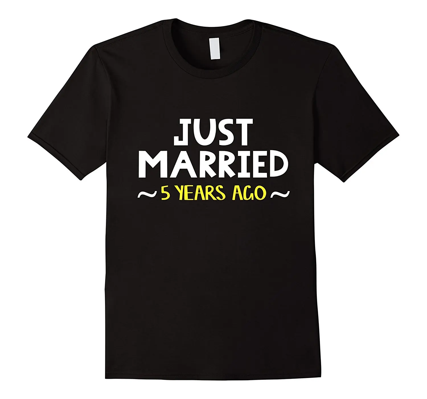 Свадебные Юбилей подарок Just Married 5 лет назад футболка Смешные Прохладный моды