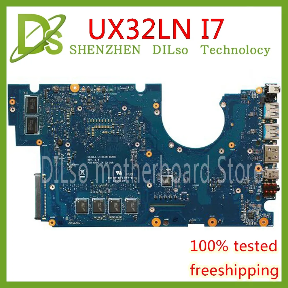 KEFU UX32LA материнская плата для ASUS UX32LN i7-4500 CPU GT840M 4 Гб N15S-GT-S-A2 ноутбука оригинальная