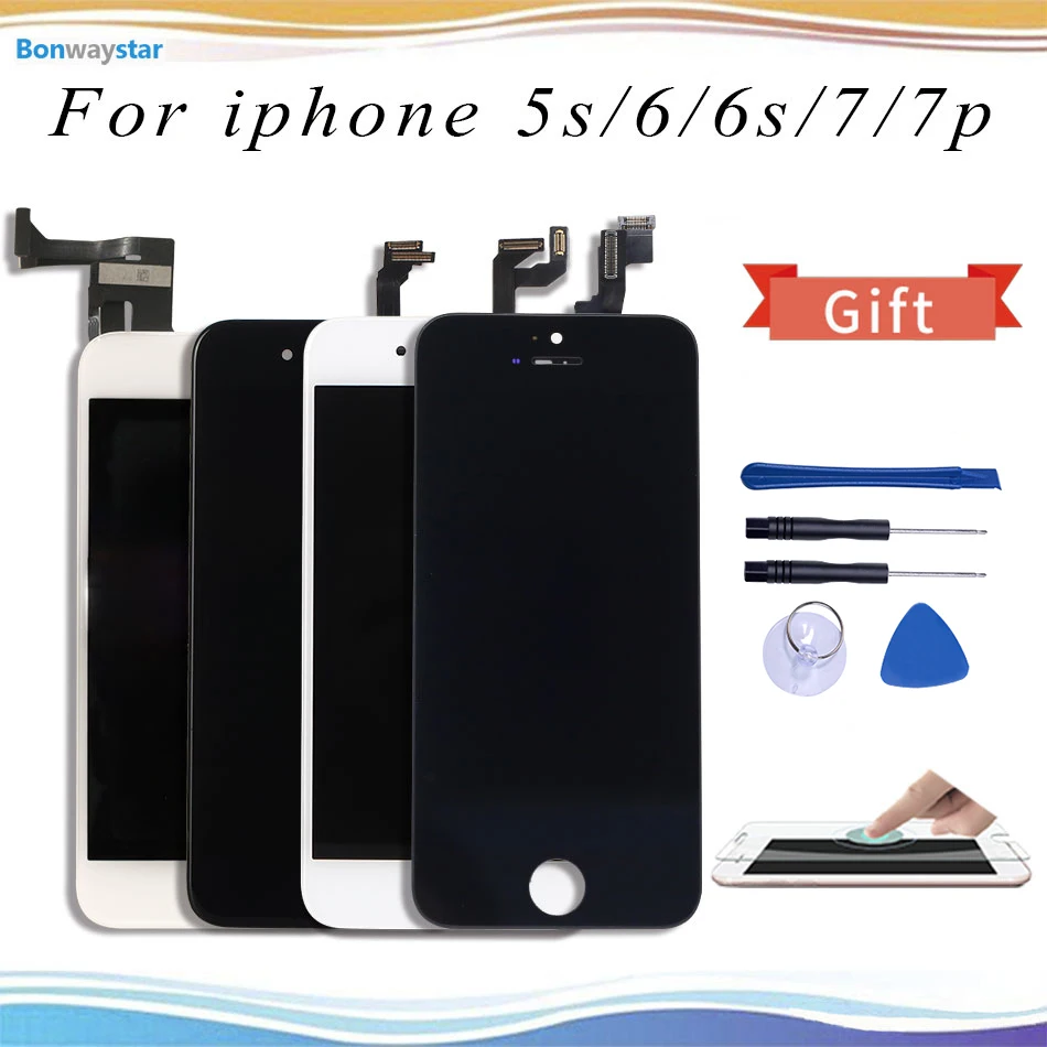 Сменный ЖК экран для iPhone 7 100% рабочий сенсорный дигитайзер в сборе Наборы