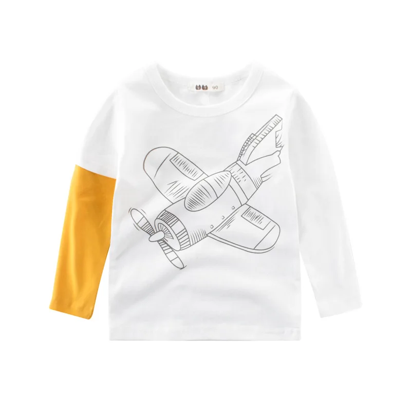 Новинка 2017 года весенне-осенние детские футболки модная футболка с рисунком