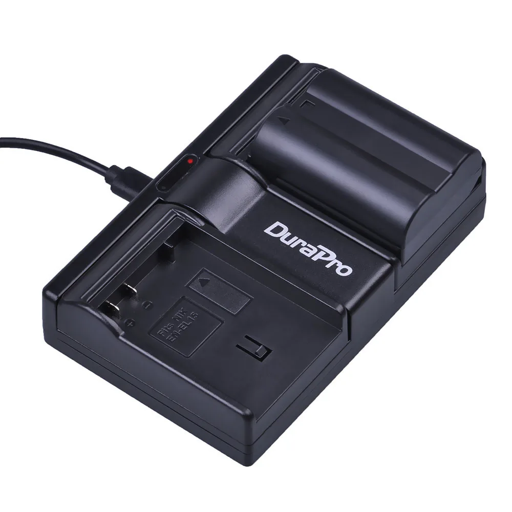 2 шт. EN-EL15 ENEL15 EN EL15 аккумулятор камеры + двойное зарядное устройство USB для Nikon 1 V1 D600