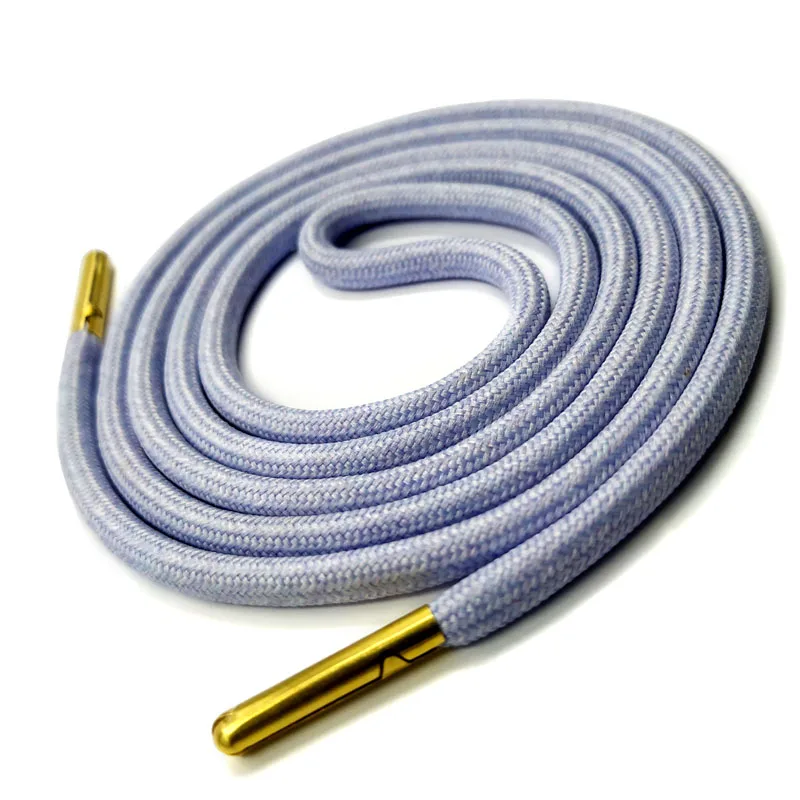 08 Light Blue JUPHIAR дешевые золотые с металлическим наконечником круглые шнурки толстые спортивные шнурки камуфляжные карамельные цвета шнурки для обуви подходят для всех видов спортивной обуви - Цвет: 08 Light Blue