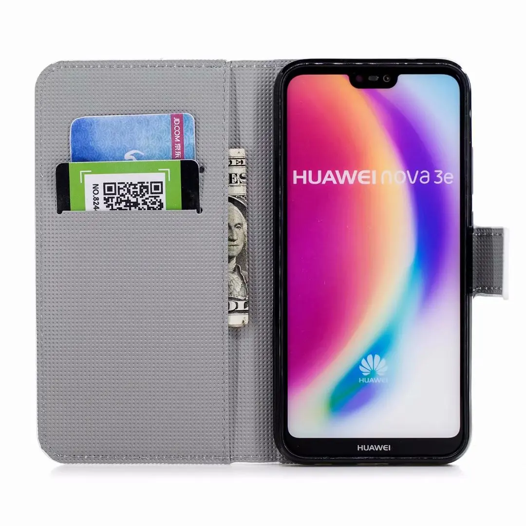 Кожаный чехол кошелек для Huawei P8 P9 P10 P20 Lite Mini 2017 Honor 5A 6A 8 9 6C Pro 6X 7X Mate 10 Y3 Y5 Y7