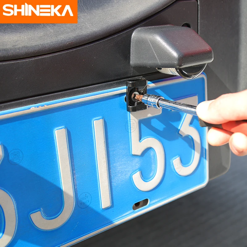 SHINEKA задний номерной знак монтируется аксессуар для Jeep Wrangler JK, TJ, F-150 винты подходит открывалка для бутылок пива
