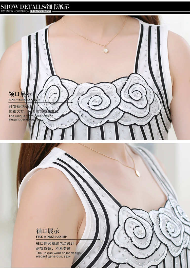 Neploe, белые, Черные блузки для женщин, летние, негабаритные, 5xl, шифоновая блузка, элегантные, кружевные, с цветами, бриллиантами, женские майки и футболки, 38943