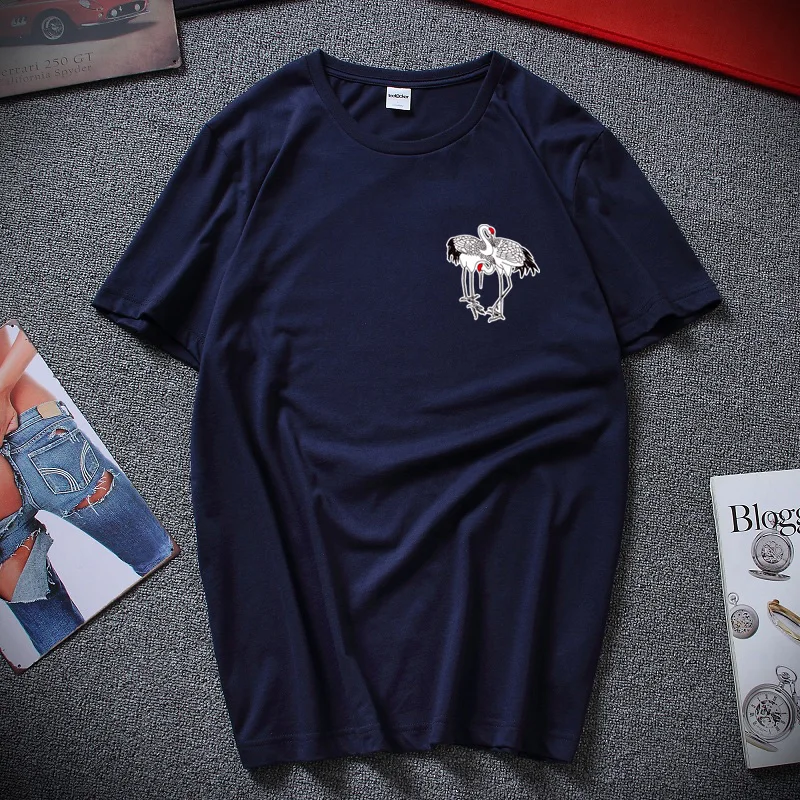 Футболка большого размера в стиле Харадзюку футболка унисекс с двумя красными