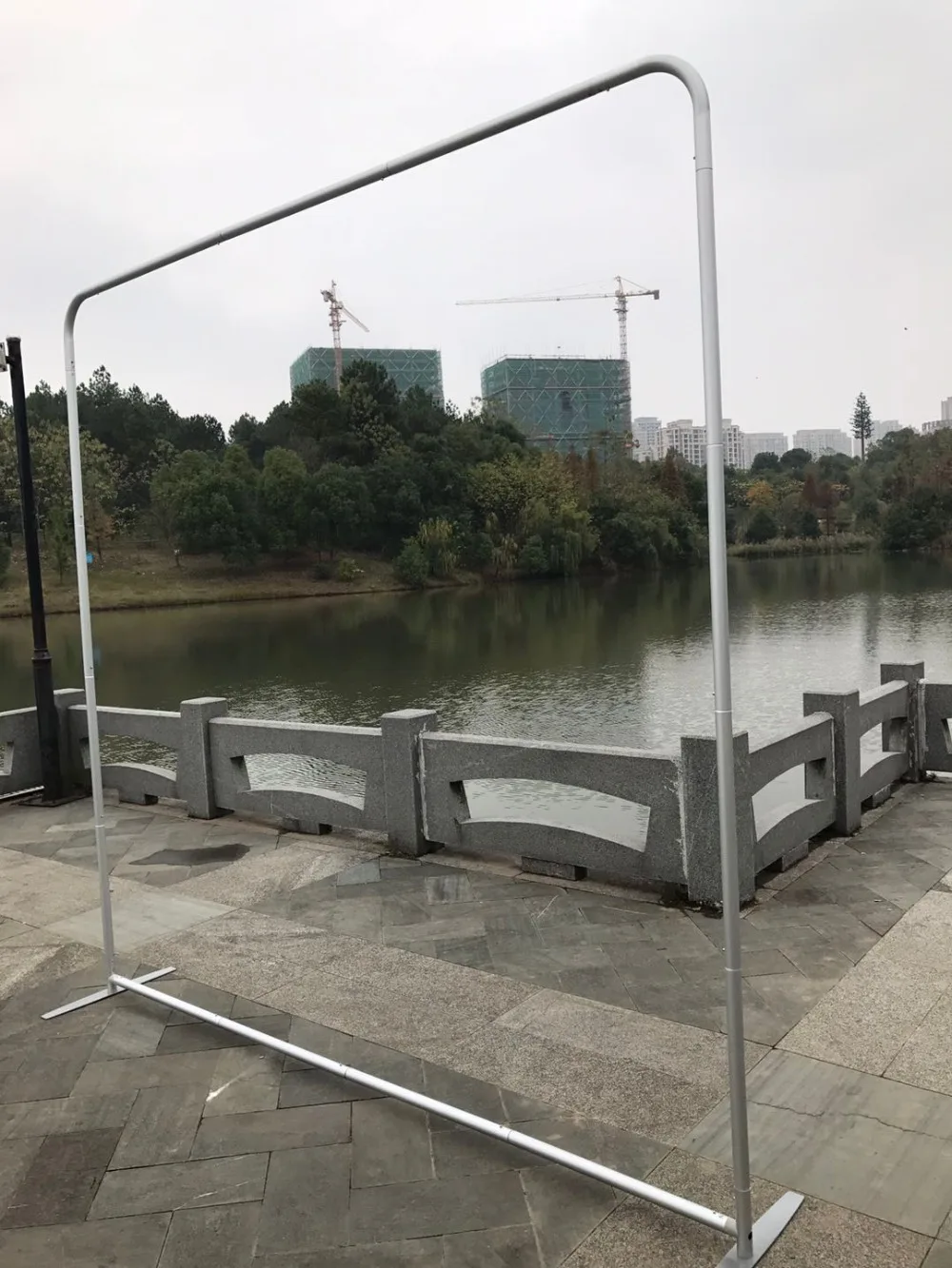 Одноцветная Золотая мозаика и Белая Подушка фон с подставкой для корпус Фотокабины