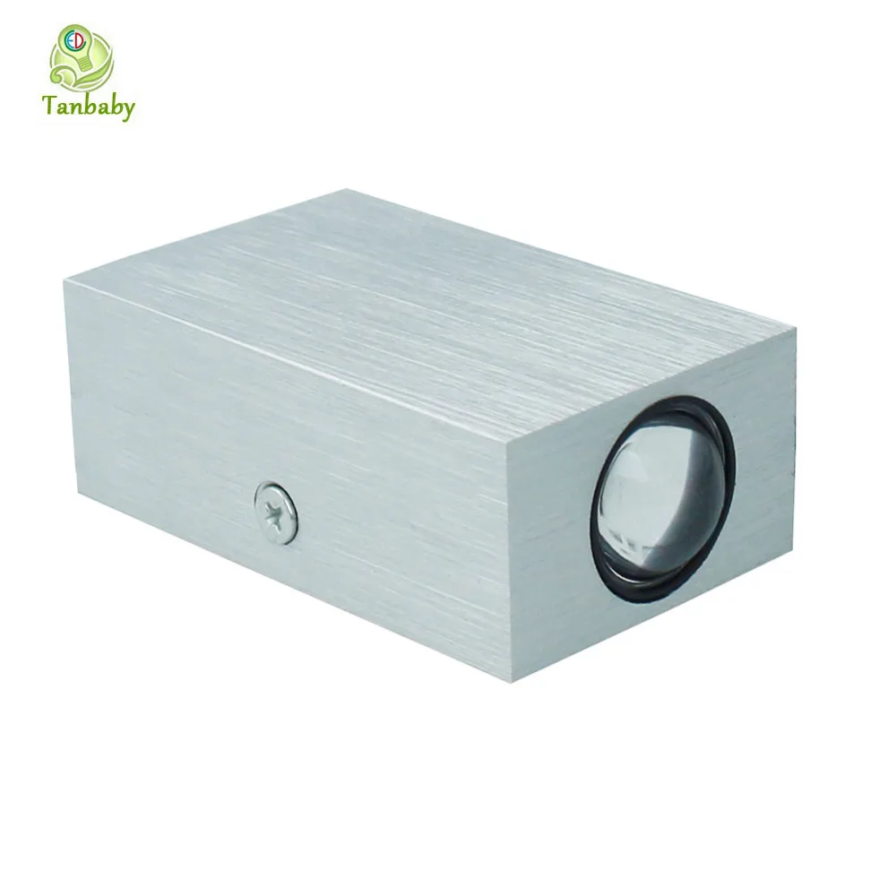 Бра 2 Вт светодиодный настенный светильник квадратный Светодиодный точечный