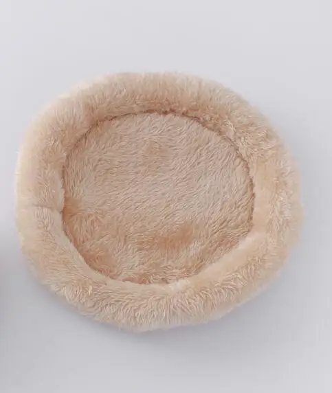 beige Хомяк Nest Бархат Теплый домашних животных гнездо Arctic подушка из хлопка с эффектом хомяк для ежика, шиншиллы кролика кровать любимчика 5 цветов S/L Товары для домашних животных - Цвет: beige
