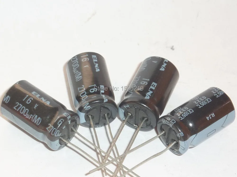 10 шт. 2700 мкФ 16V ELNA Япония RJ4 серии 12,5x22 мм 16V2700uF аудио конденсатор с алюминиевой крышкой