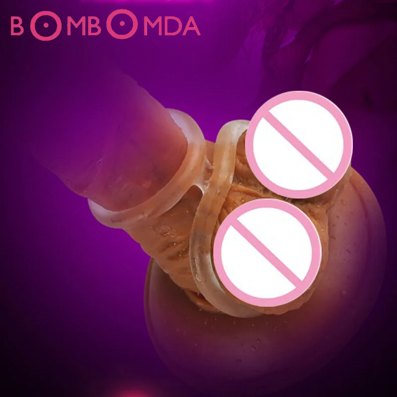 Двойное кольцо для пениса задержки секс игрушки товары взрослых O25 | Красота и