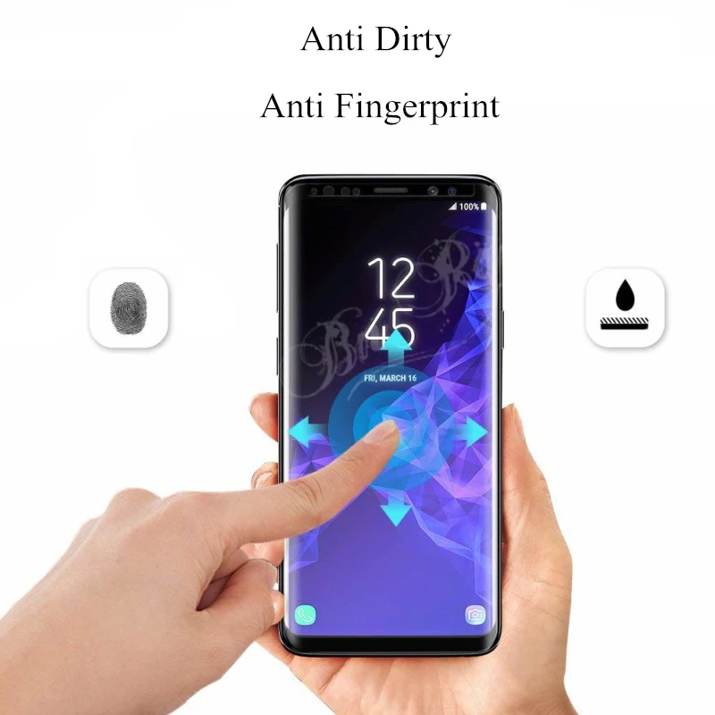 Закаленное стекло Полный Клей протектор экрана для samsung Galaxy S10 Plus S9 S8 Note 9 8 полный клей стекло протектор экрана