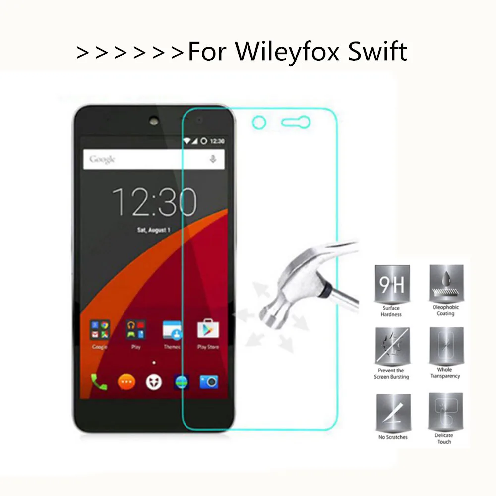 Закаленное стекло для Wileyfox Swift 2.5D 9H Взрывозащищенная защитная пленка экрана 5 0