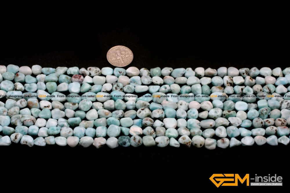 Larimar: 5x6 мм Бесплатная форма картофеля бусины из ларимара натуральные Larimar DIY