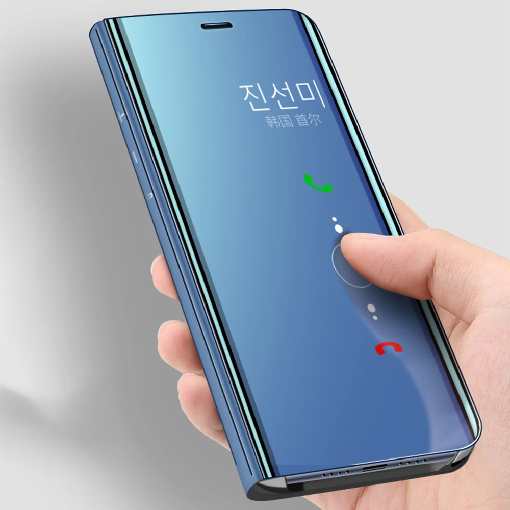 OTAO Clear View смарт Зеркало чехол для телефона huawei P20 Pro P10 P9 P8 Lite Коврики 9 8 10 Чехлы Флип